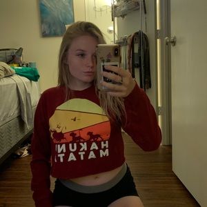 lion king “Hakuna matata” crop top